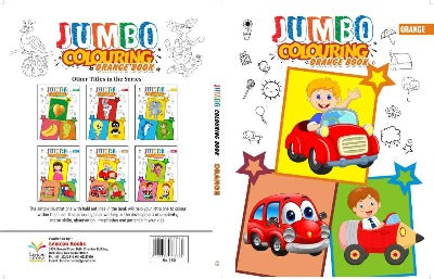 Orange (Jumbo Colouring Book) Paperback by Lexicon in English language