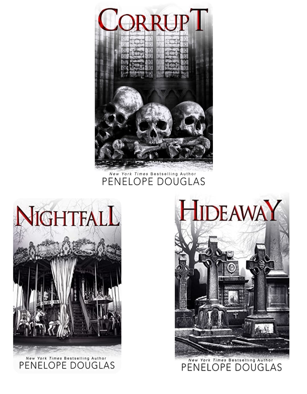(Combo)Corrupt + Nightfall + Hideaway (Devil's Night) Paperback Ð by Penelope Douglas (Author)