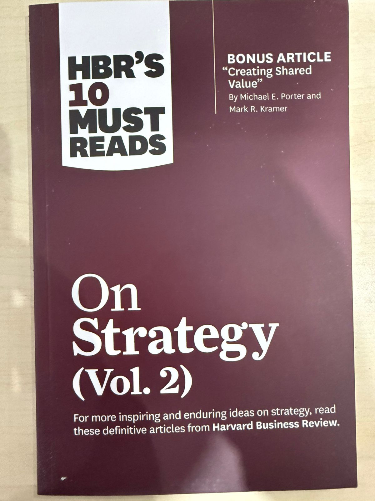 HBR's 10 Must Reads on Strategy vol 2  Paperback Ð by Harvard Business Review